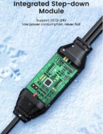 EU-nummerskilt bil ryggekamera 4 lysdioder for mørk synlighet - Bilde 7