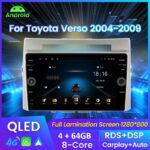 Toyota Verso 2004-2009 Android bilstereo multimedia bilnavigasjon