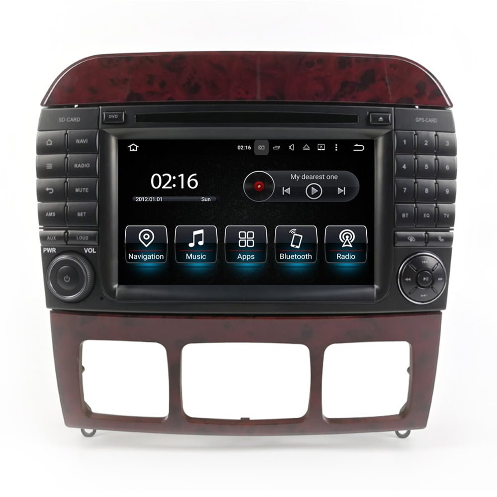 mercedes-CL-W220-C215-android-bilstereo-multimedia-bil-GPS-autoradio-bil-navigation-retrofit-Apple-carplay-android-Auto.jpg Mercedes CL-W215 / S-W220 Android bilstereo multimedia bilnavigasjon - Bilde 1