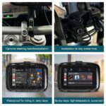 Motorsykkel GPS-Navigasjon med Carplay, 5" IPS Touchskjerm - Bilde 2